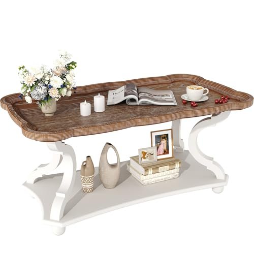 Function Home Farmhouse Coffee Table, 2